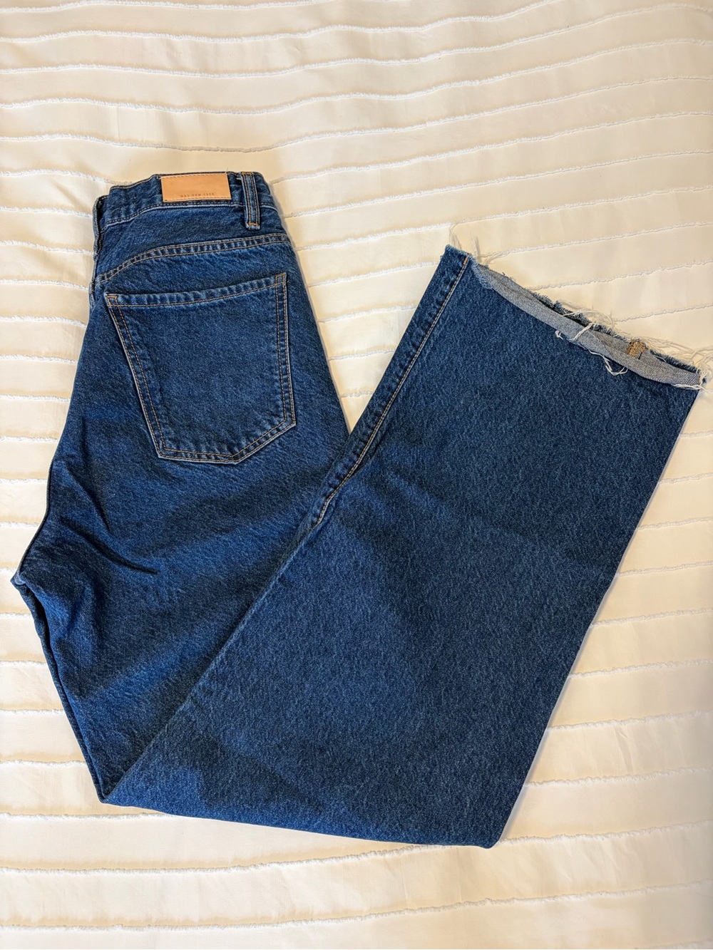 Mango High Rise Wide Straight Leg Nora Jeans
